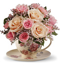 Teleflora's Victorian Teacup Bouquet from Fields Flowers in Ashland, KY
